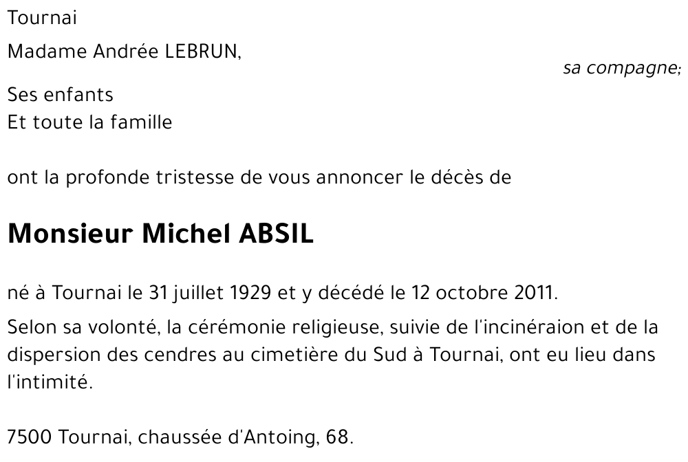 Michel ABSIL