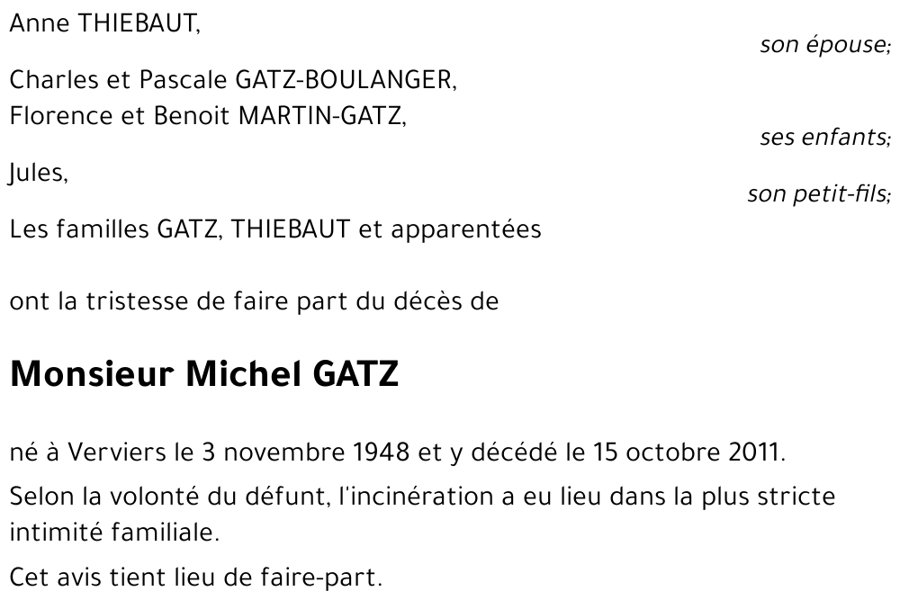 Michel GATZ