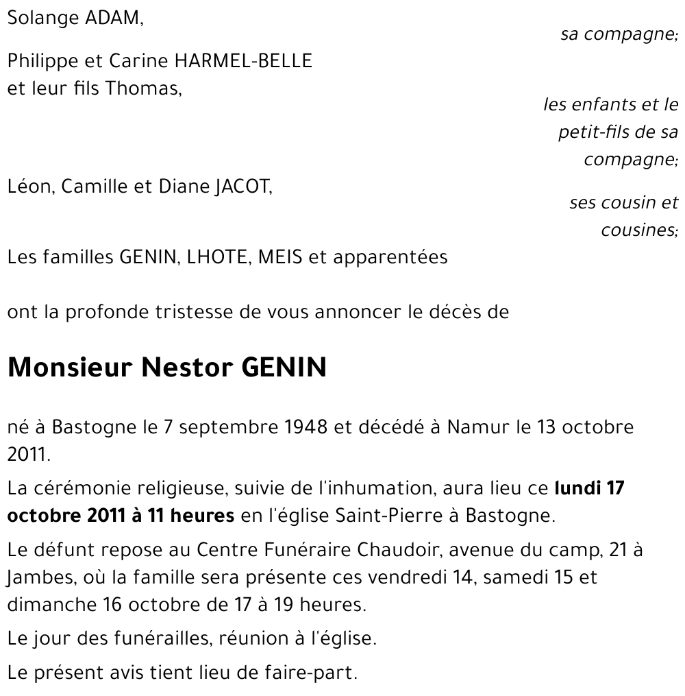 Nestor GENIN