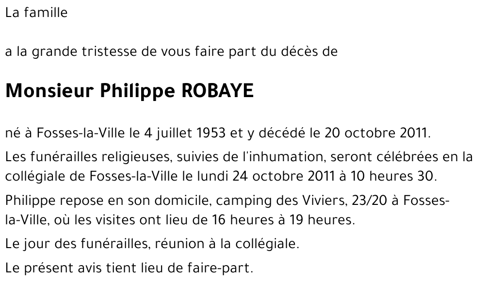 Philippe ROBAYE