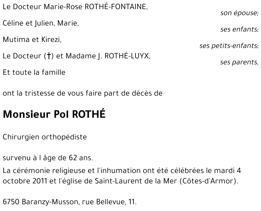 Pol ROTHÉ