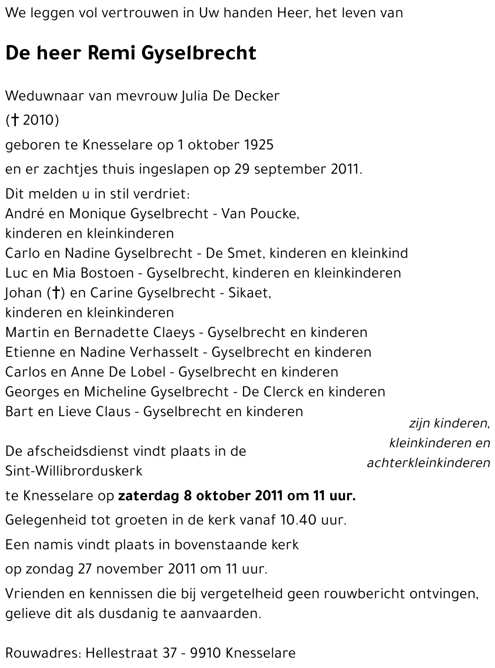 Remi GYSELBRECHT