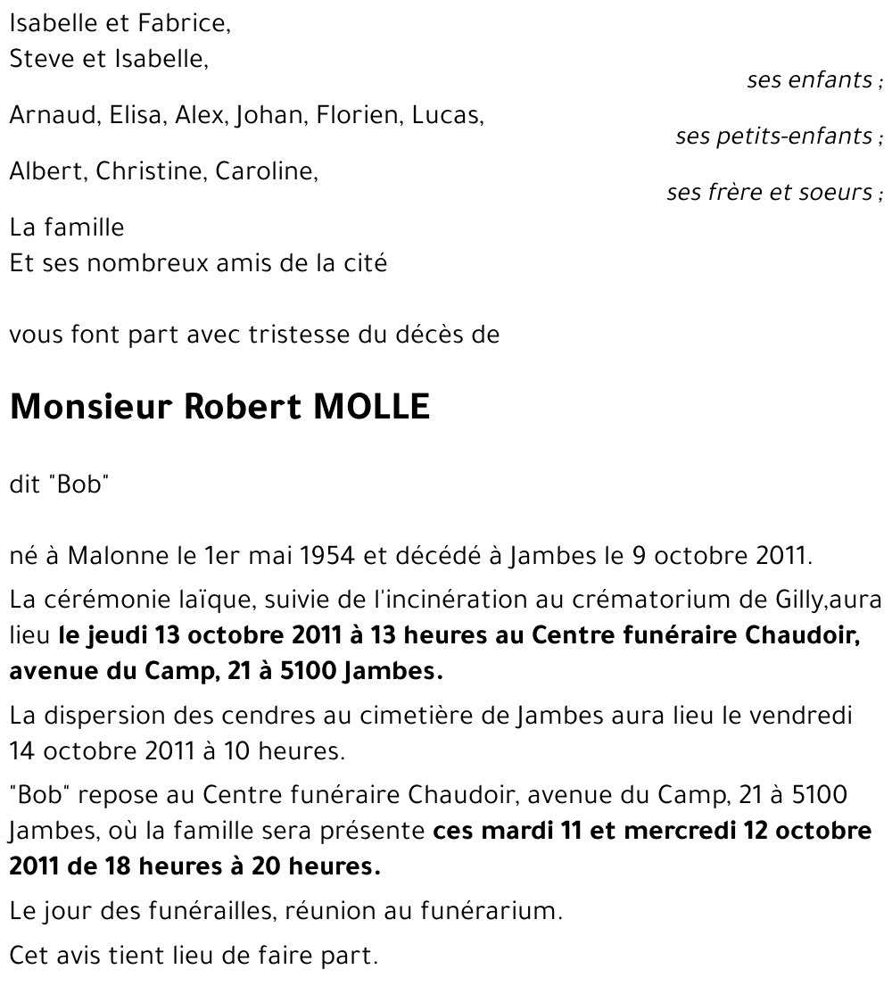Robert MOLLE