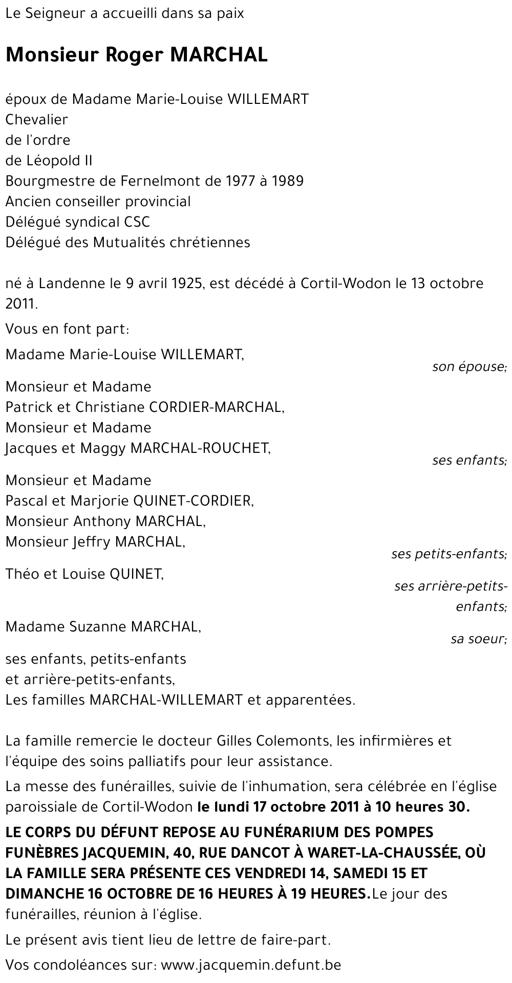Roger MARCHAL