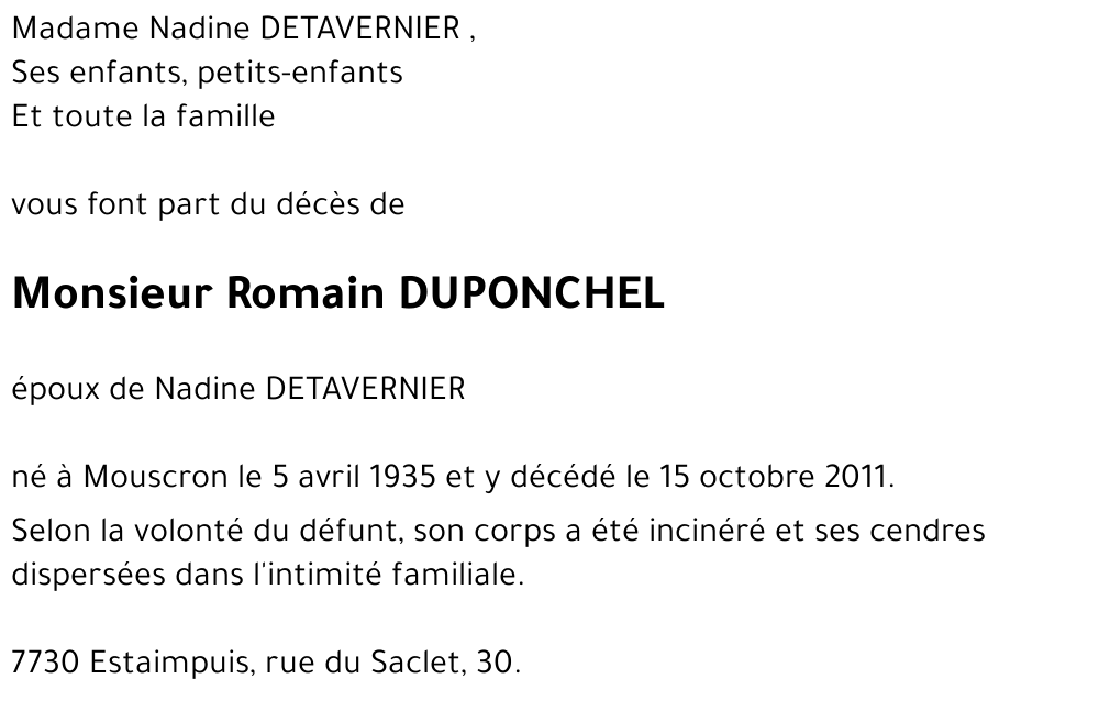 Romain DUPONCHEL