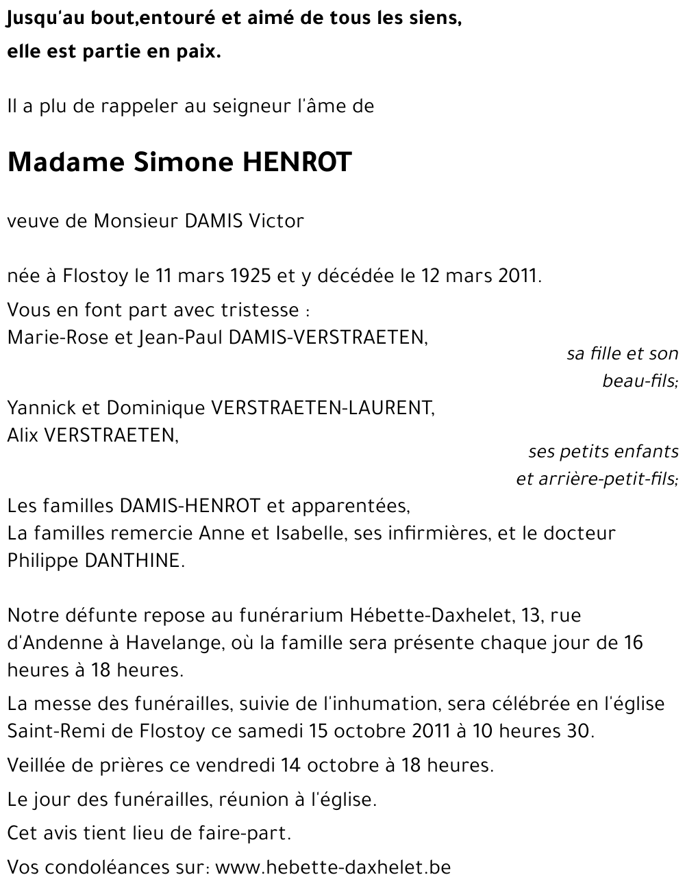 Simone HENROT