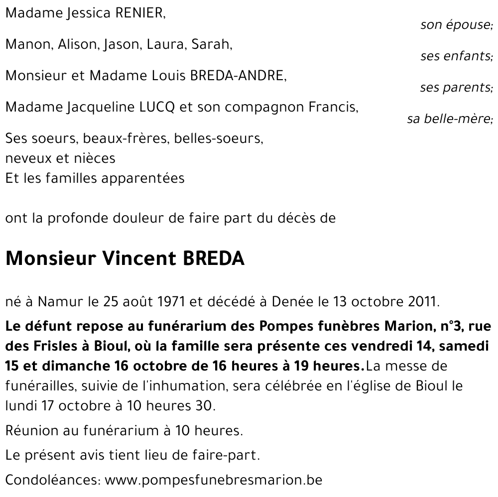 Vincent BREDA