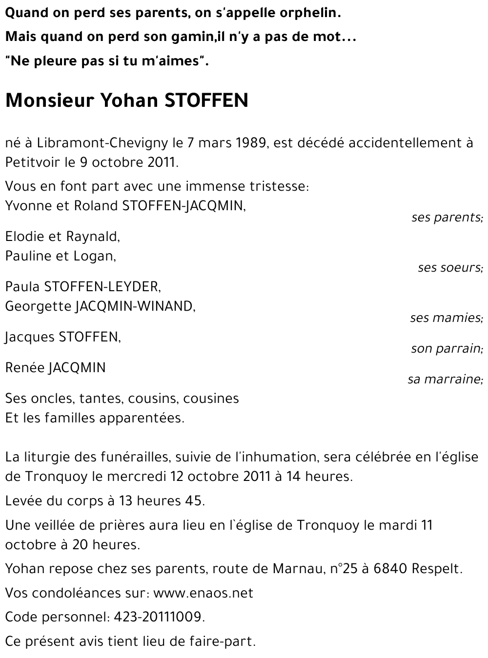 Yohan STOFFEN