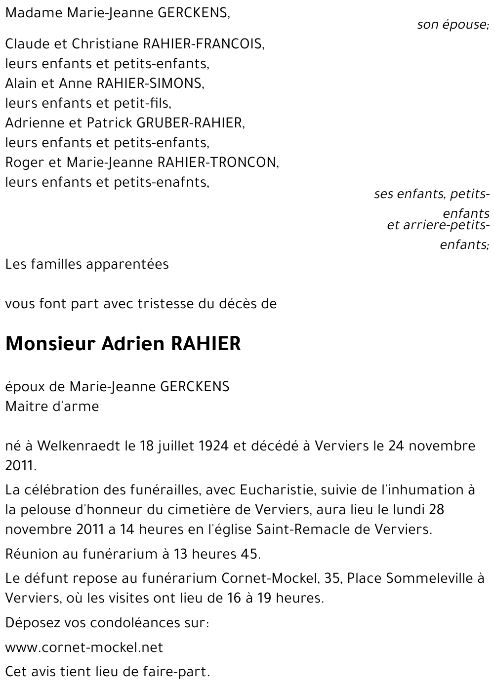 Adrien RAHIER