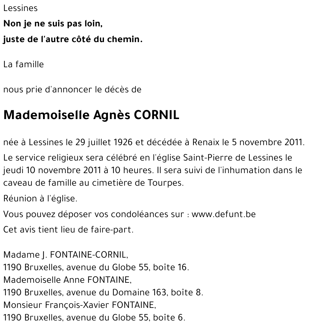 Agnès CORNIL