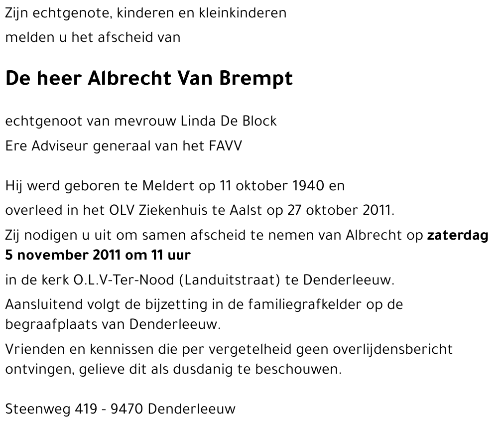 Albrecht Van Brempt