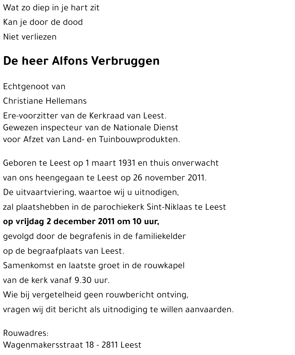 Alfons Verbruggen