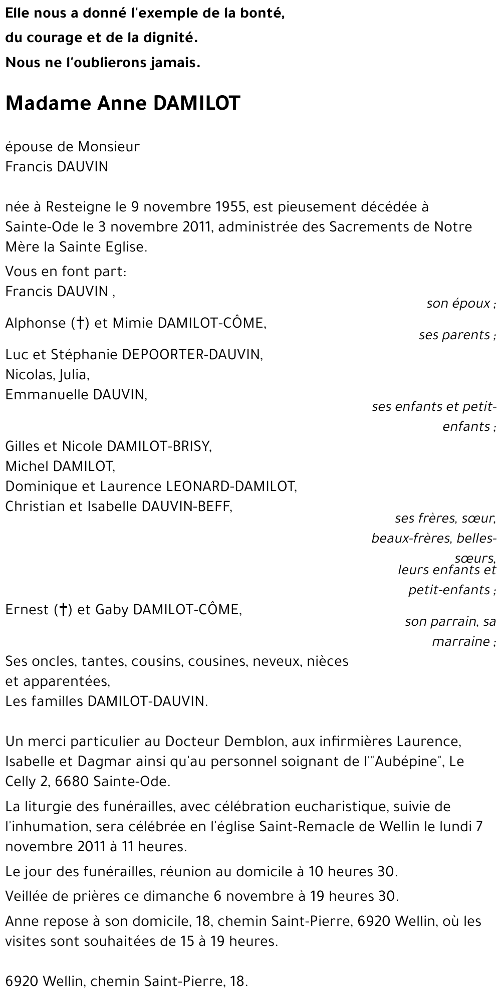 Anne DAMILOT