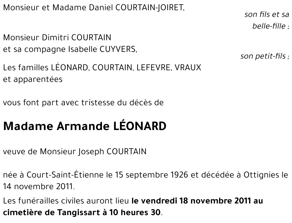 Armande LÉONARD