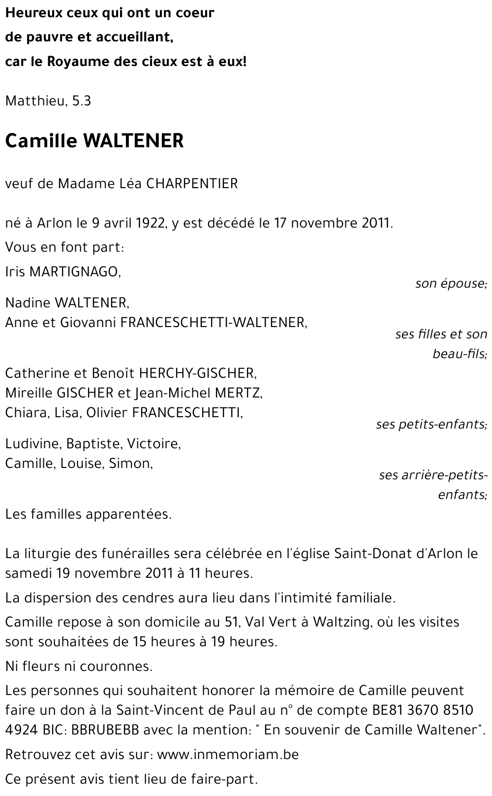 Camille WALTENER