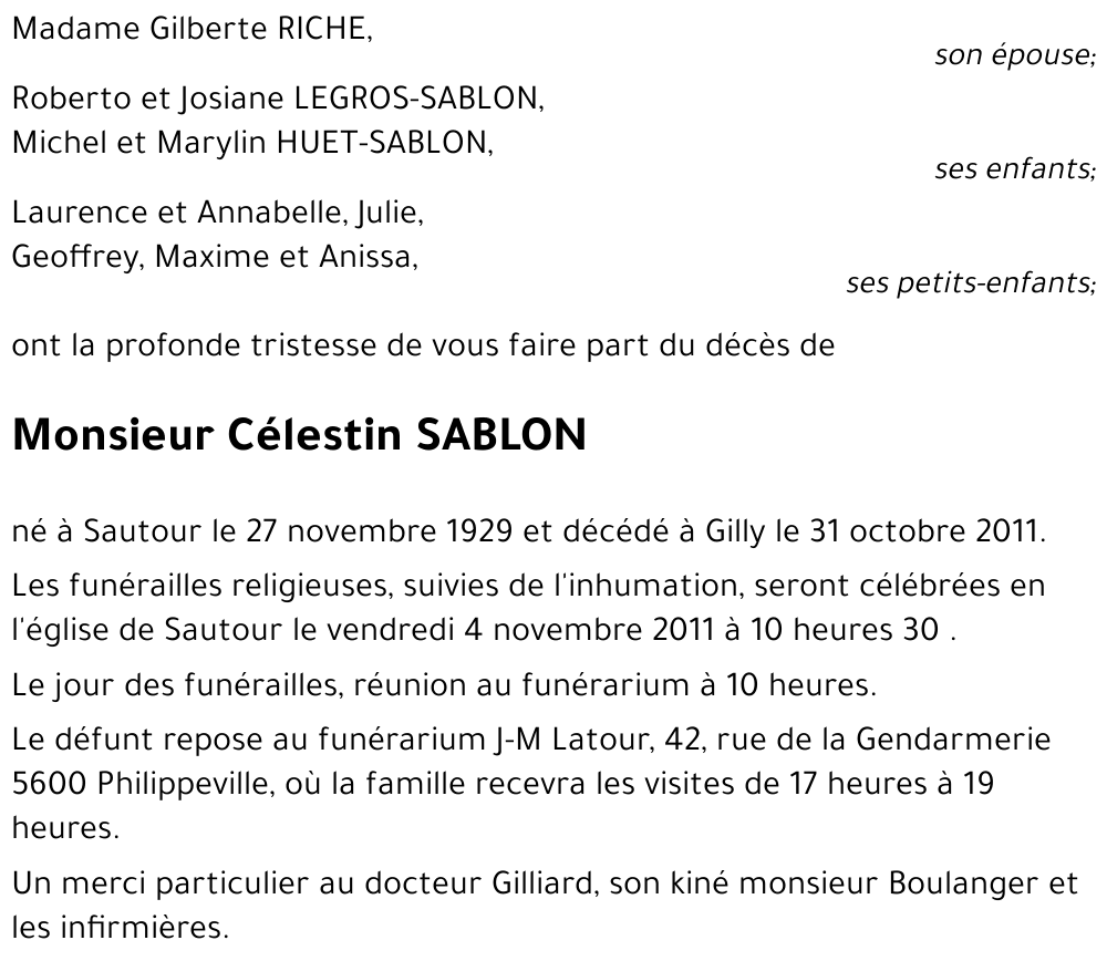 Célestin SABLON