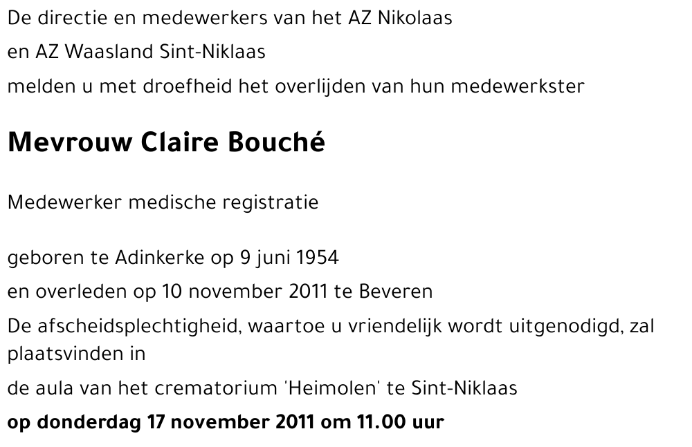 Claire Bouché