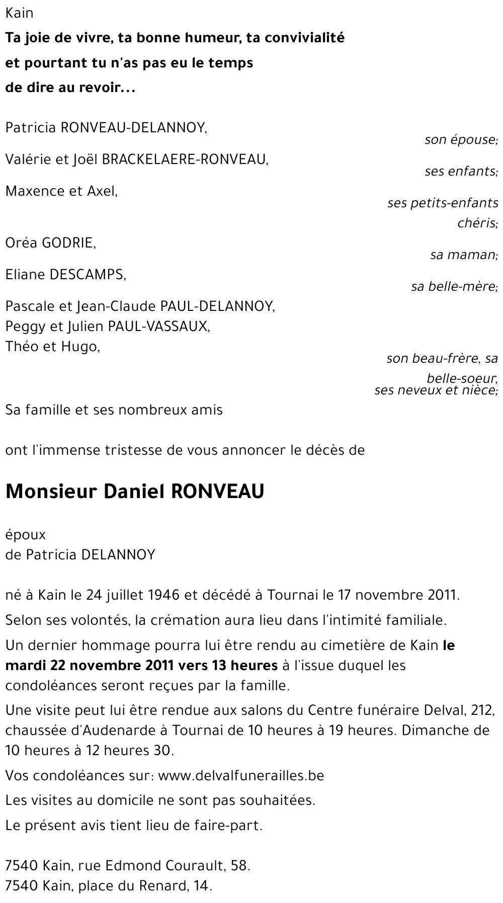 Daniel RONVEAU