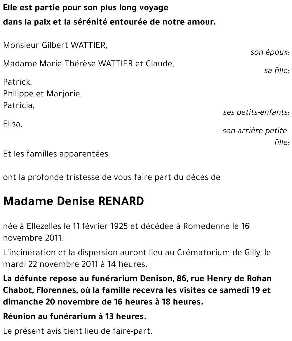 Denise RENARD