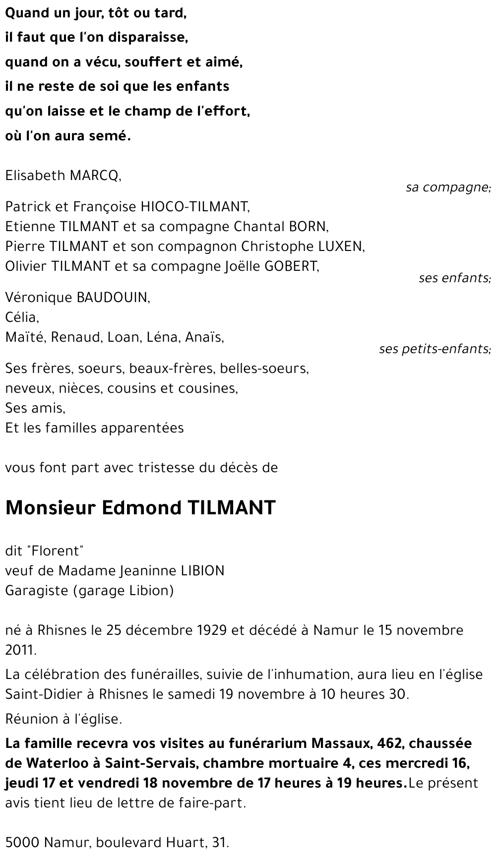 Edmond TILMANT