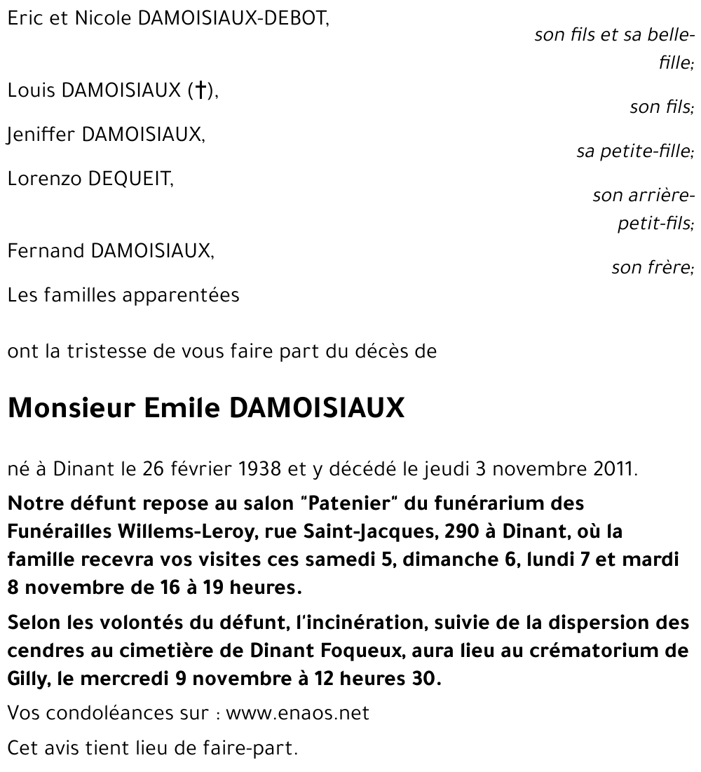 Emile DAMOISIAUX