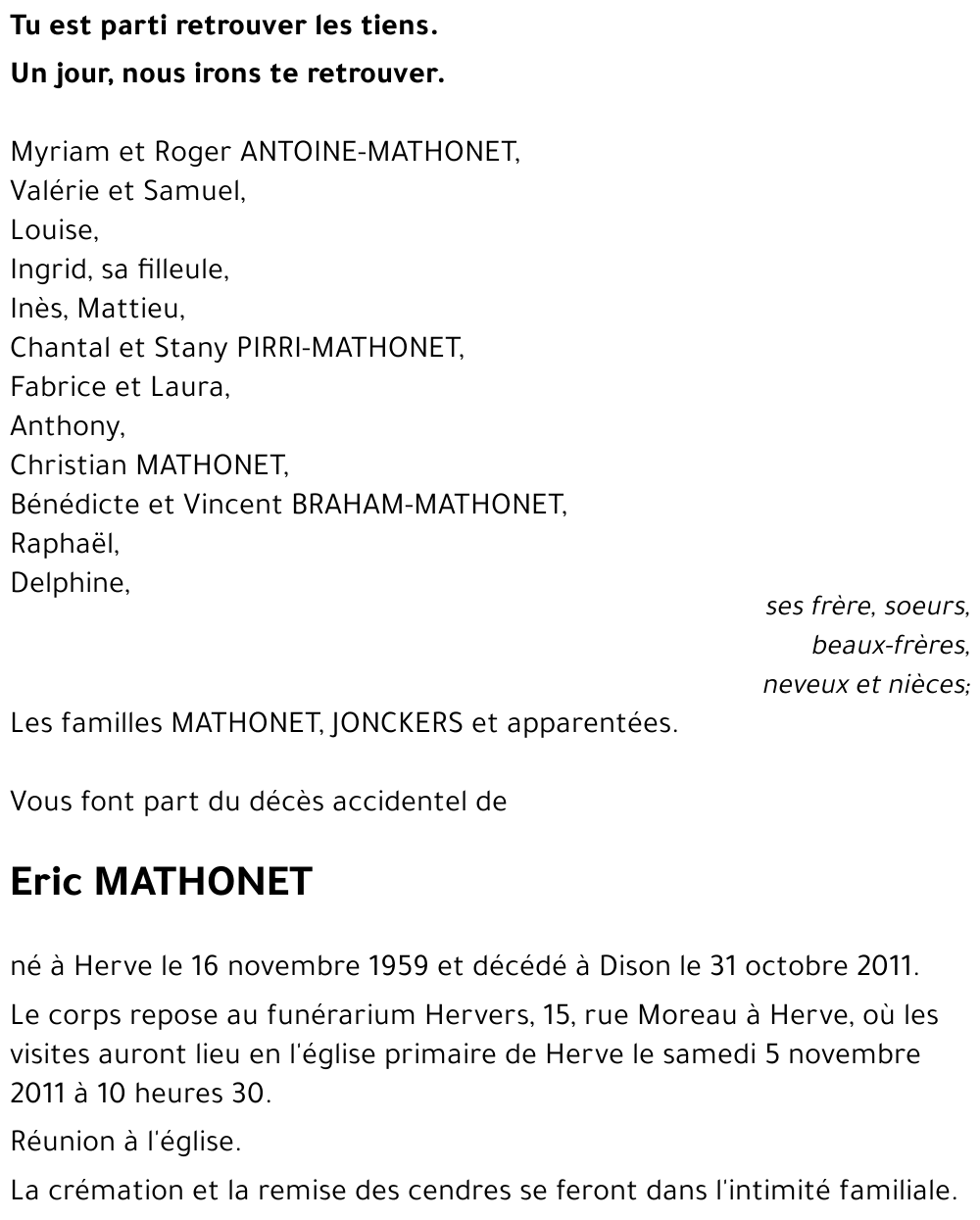 Eric MATHONET