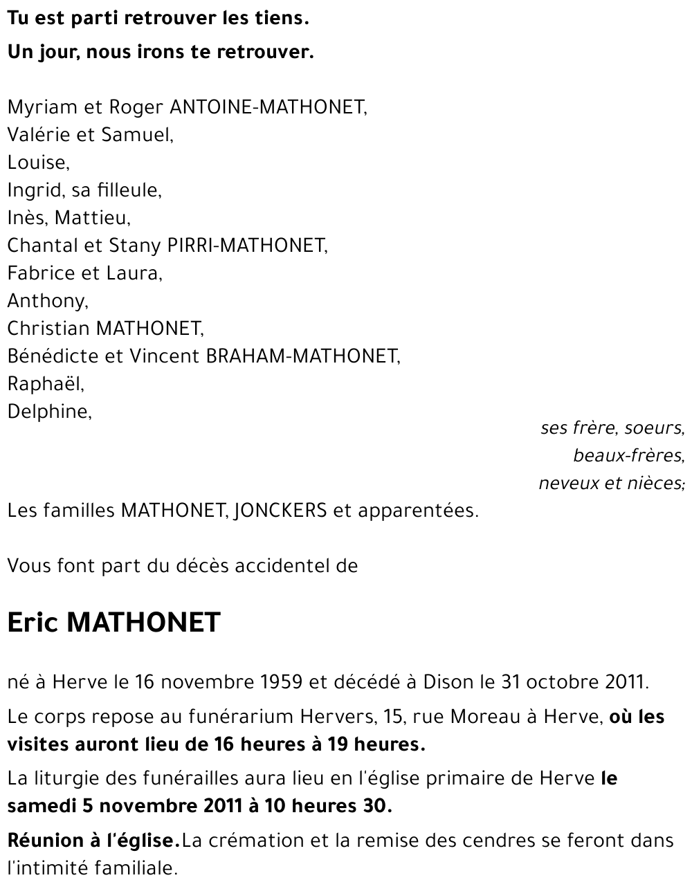 Eric MATHONET