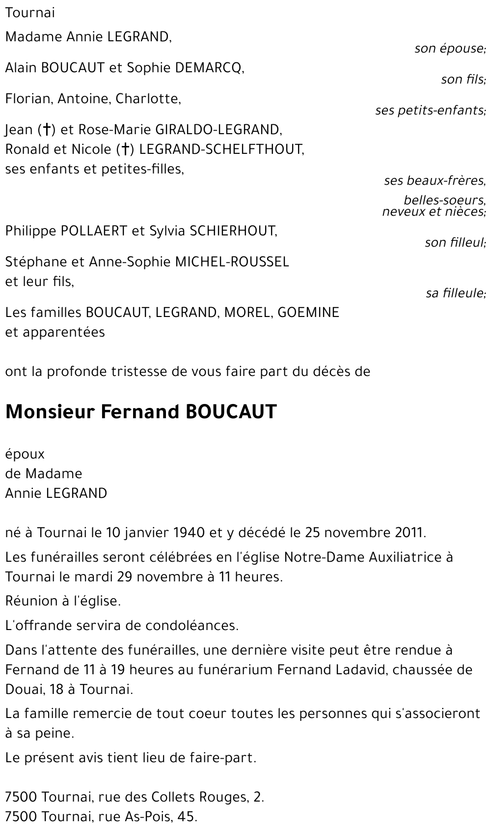 Fernand BOUCAUT