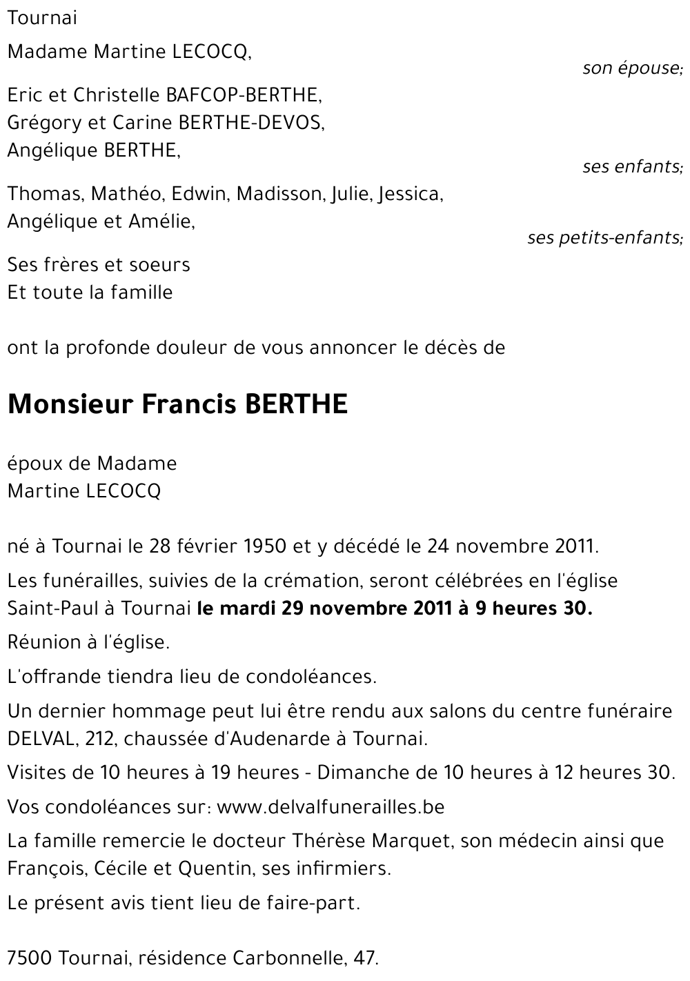Francis BERTHE