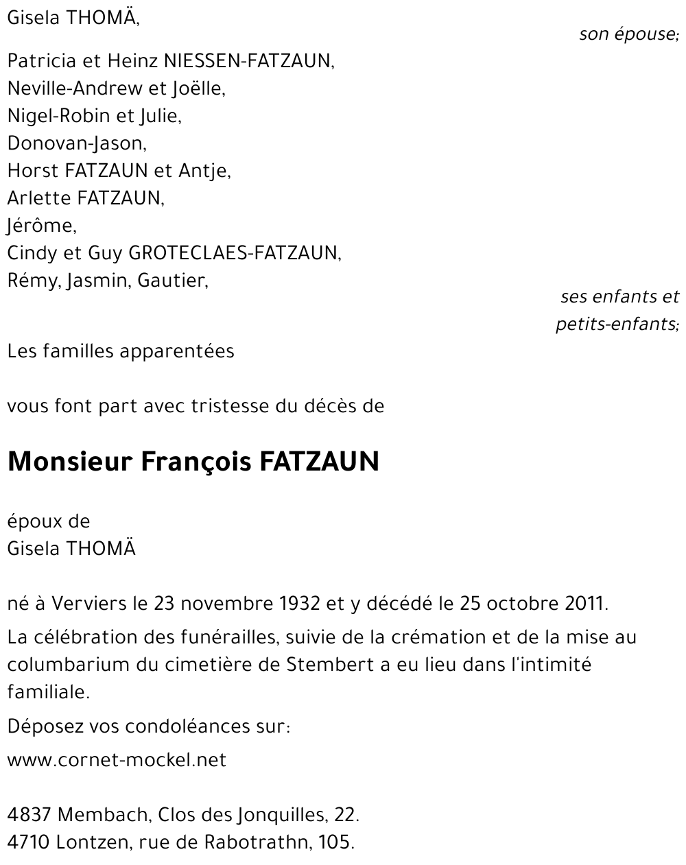 François FATZAUN