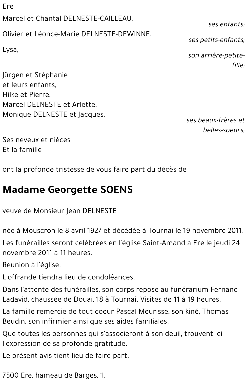 Georgette SOENS