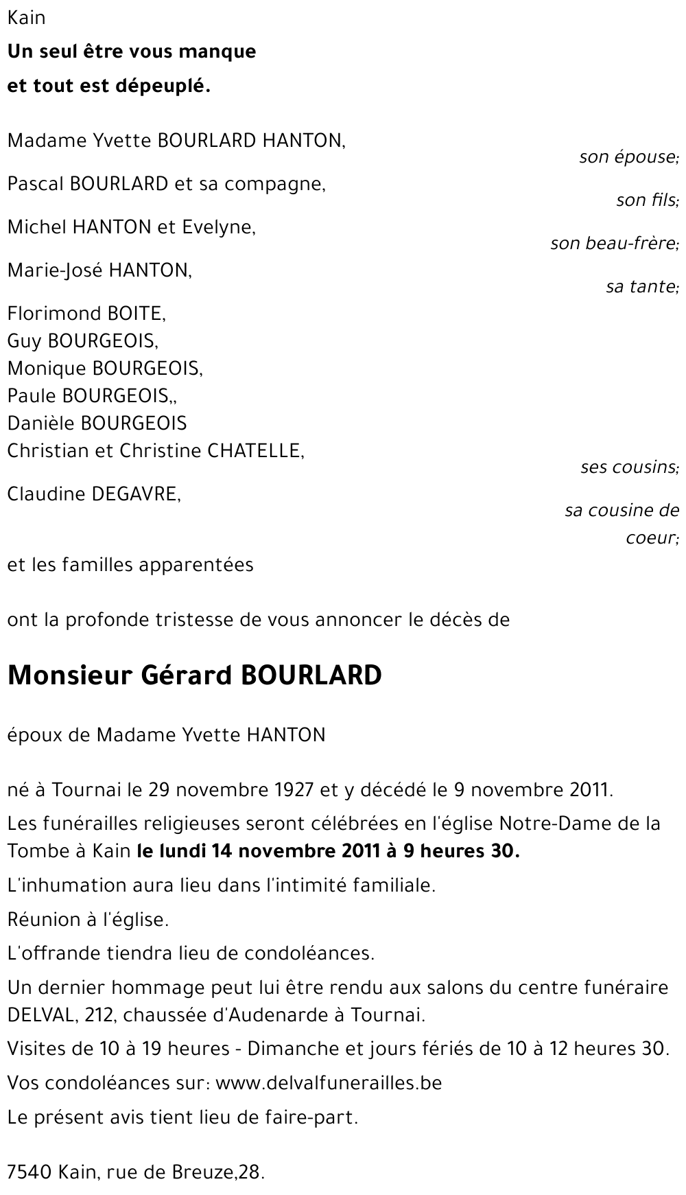 Gérard BOURLARD