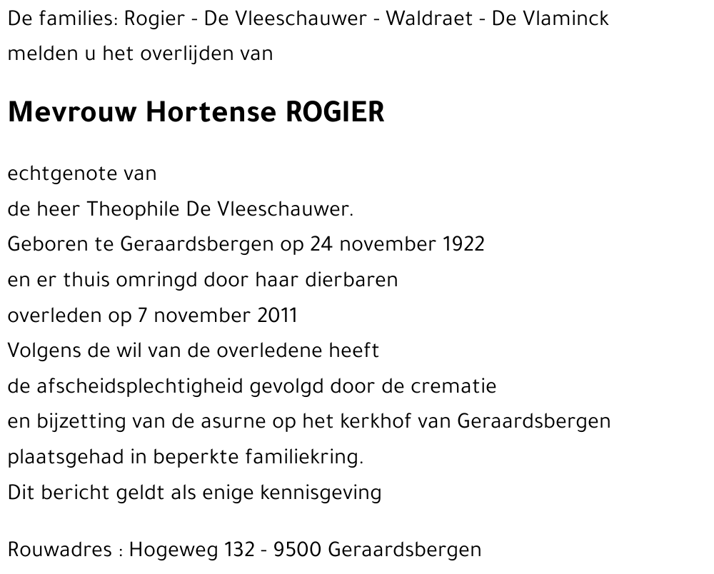 Hortense ROGIER