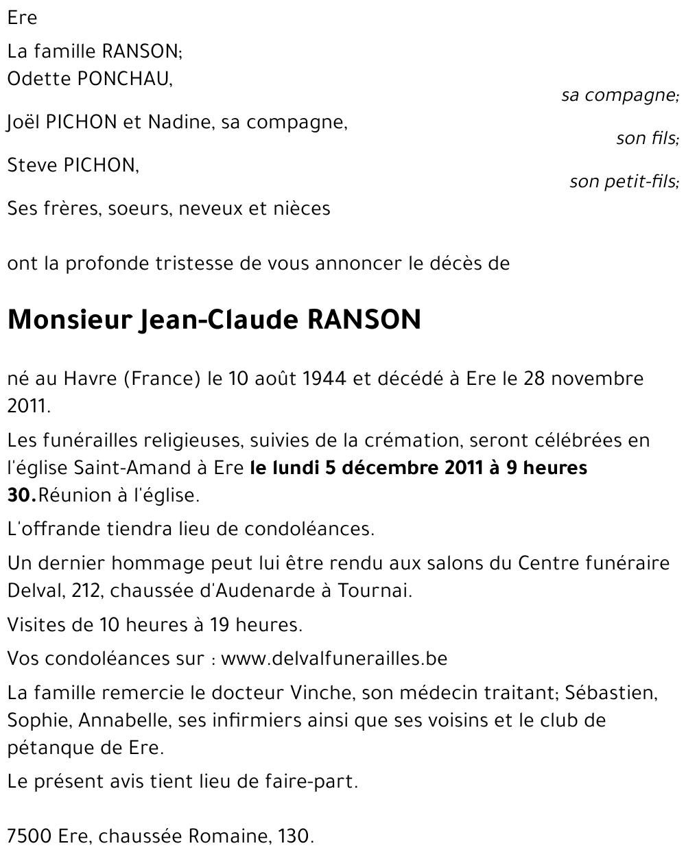 Jean-Claude RANSON