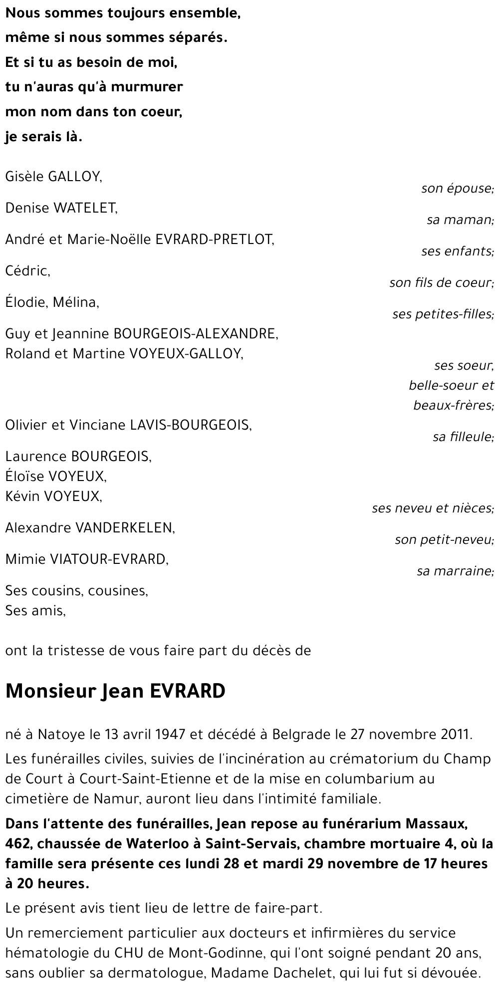 Jean EVRARD