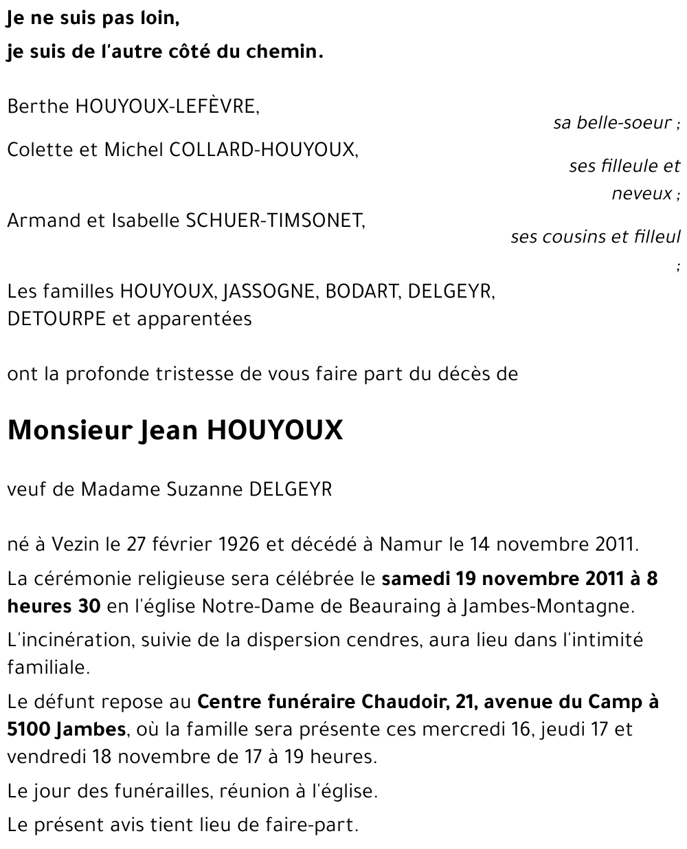 Jean HOUYOUX