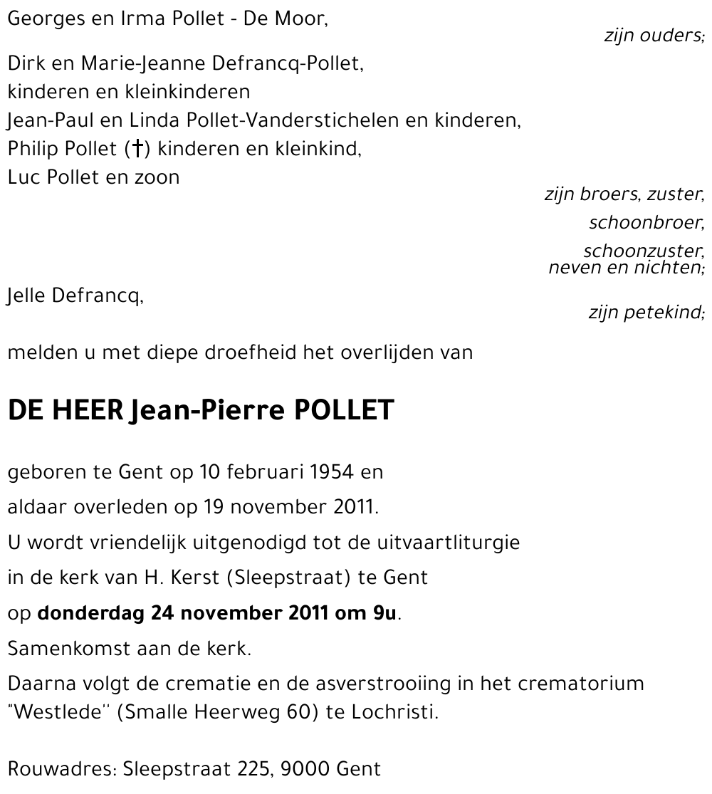 Jean-Pierre POLLET