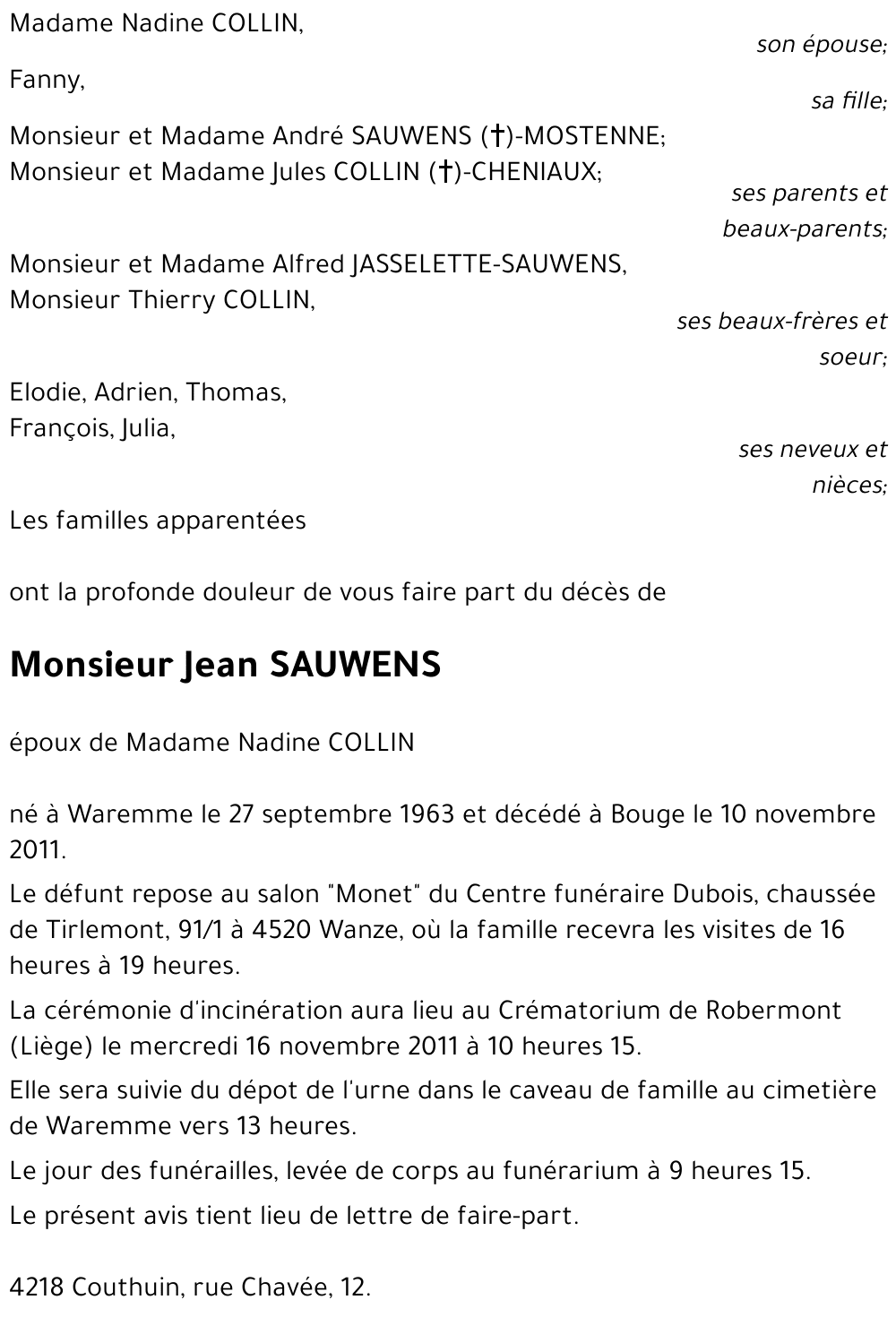 Jean SAUWENS