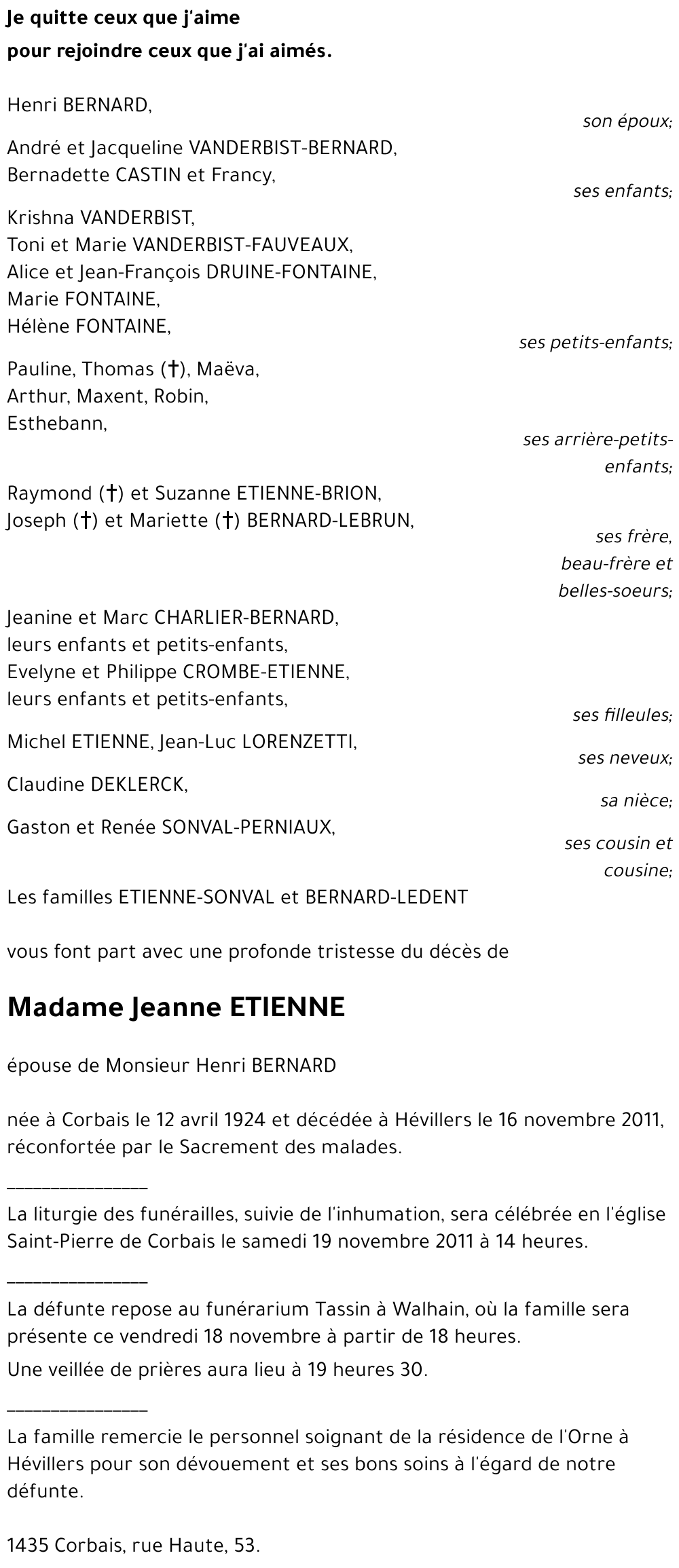 Jeanne ETIENNE