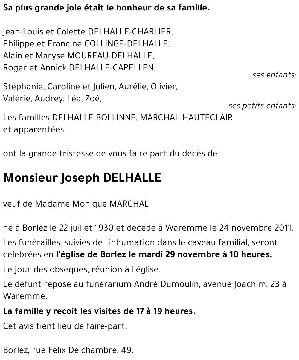 Joseph DELHALLE