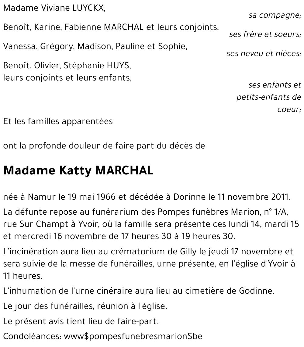 Katty MARCHAL