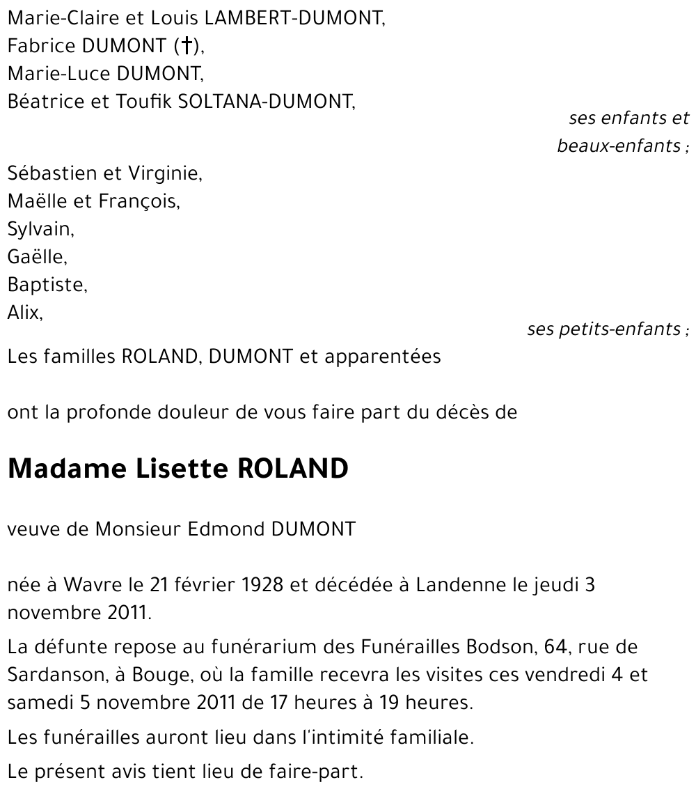 Lisette ROLAND
