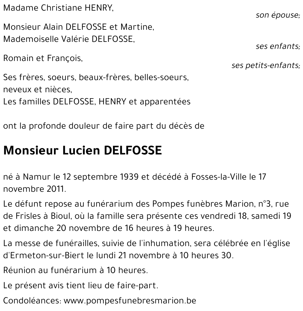 Lucien DELFOSSE