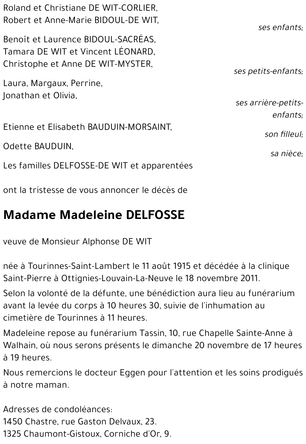 Madeleine DELFOSSE