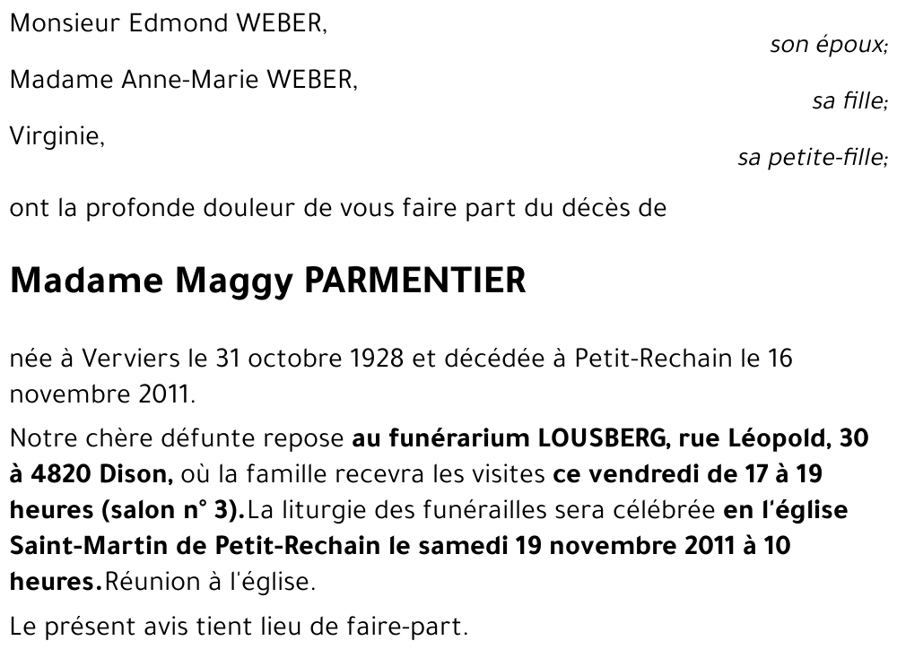 Maggy PARMENTIER
