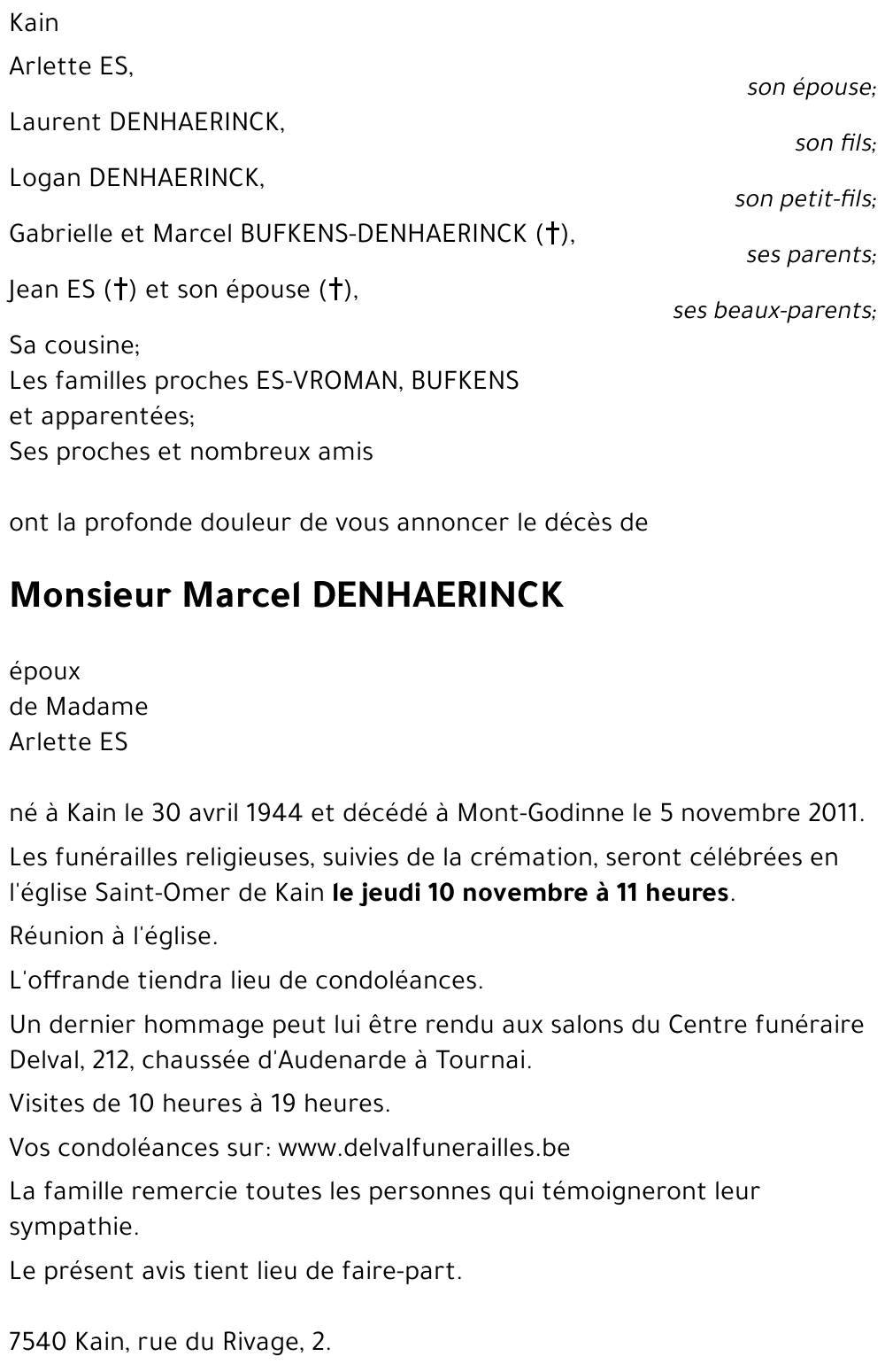 Marcel DENHAERINCK