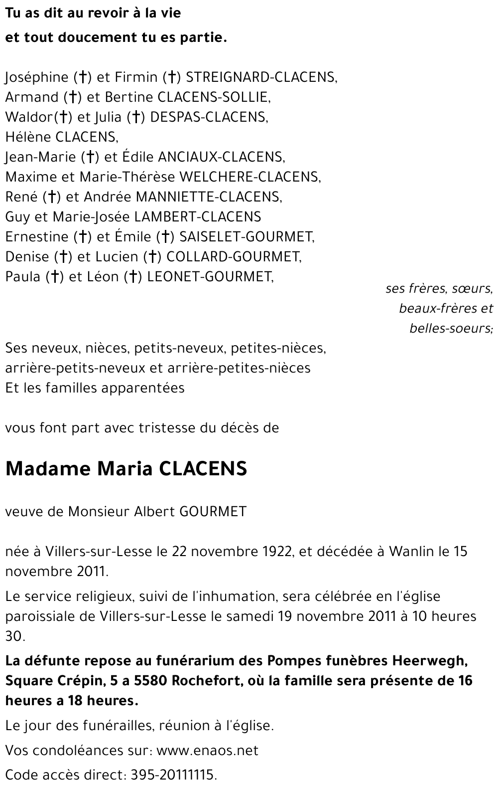 Maria CLACENS