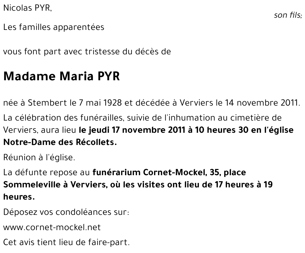 Maria PYR