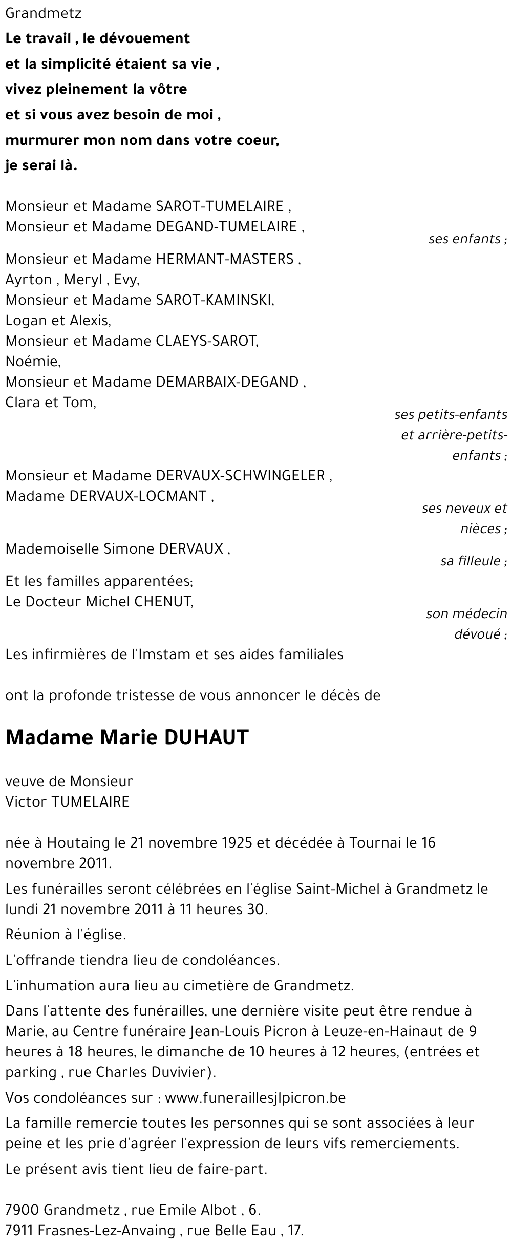 Marie DUHAUT