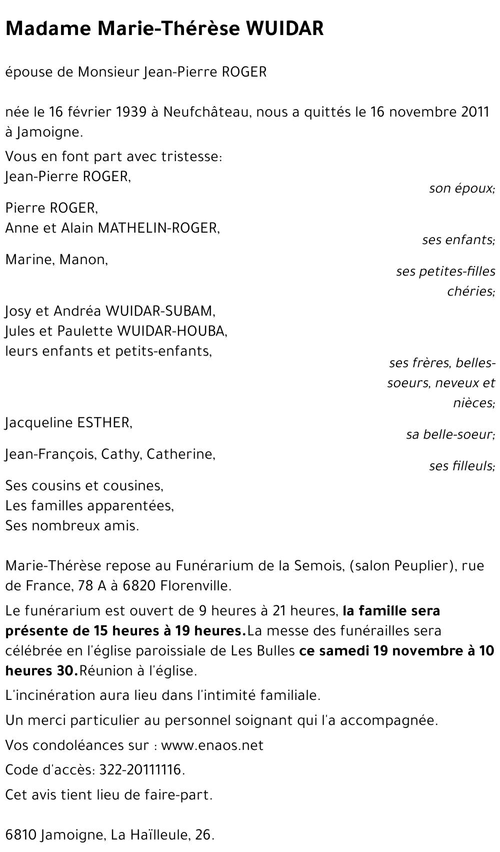 Marie-Thérèse WUIDAR